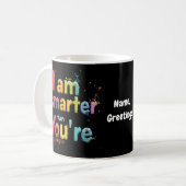 Mug Je suis plus intelligent que vous n'êtes drôle Des (Devant gauche)