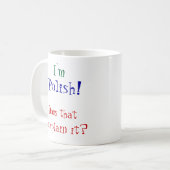 Mug Je suis, polonais ! (Devant gauche)