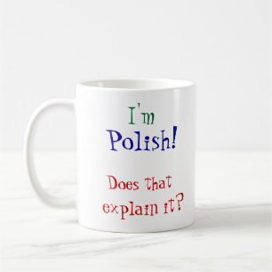 Mug Je suis, polonais !
