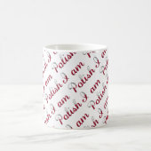 Mug Je suis Polonais Motif de la Typographie (Centre)