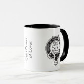 Mug Je Suis Prest - crête de Fraser de clan (Devant droit)