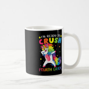 Mug Je suis prêt à écraser la 4e année amusante Dabbin