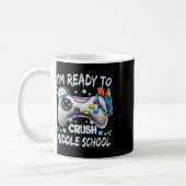 Mug Je suis prêt à écraser le jeu vidéo du collège ret (Gauche)