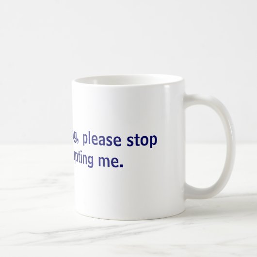 Mug Je suis prise de parole en public, arrête svp (Droite)