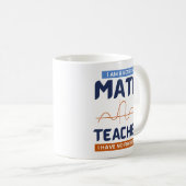 Mug Je Suis Professeur De Mathématiques À La Retraite  (Devant droit)