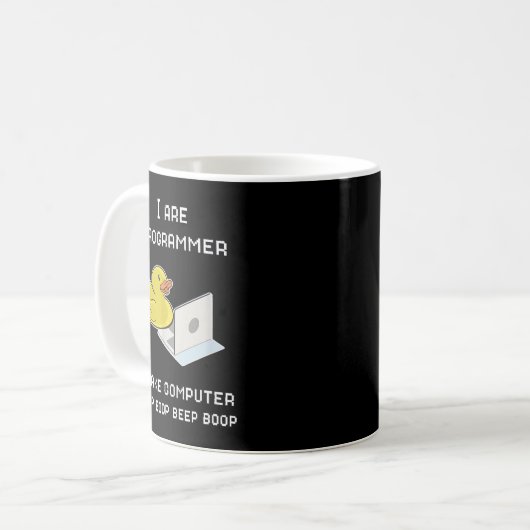 Mug Je suis programmeur Je fais de l'ordinateur l'expl (Devant gauche)
