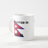 Mug Je suis Recherché au Népal (Devant gauche)
