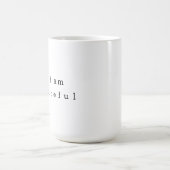 Mug Je Suis Reconnaissant De Rappel De Gratitude Du Co (Centre)