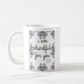 Mug Je suis reconnaissant pour vous (Gauche)