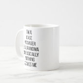 Mug Je Suis Responsable Coque Et Grand-Mère Si Fondame (Devant gauche)