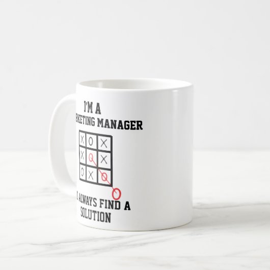 Mug Je Suis Responsable Marketing Je Trouve Toujours U (Devant gauche)