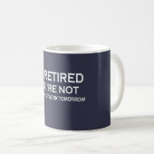 Mug Je suis retiré (Devant droit)
