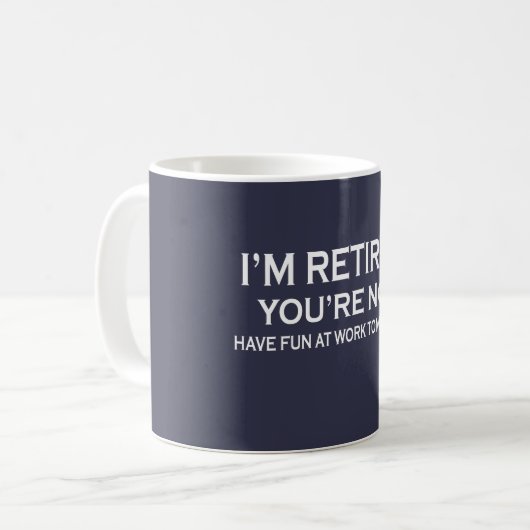 Mug Je suis retiré (Devant gauche)