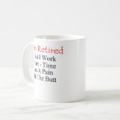 Mug Je suis retiré (Devant gauche)