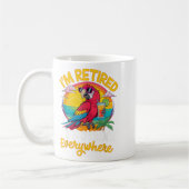 Mug Je suis retraité Il est 5 heures partout (Gauche)