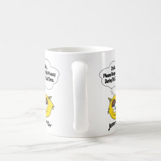 Mug Je suis réveillé S'il vous plaît respecter ma vie (Poignée)