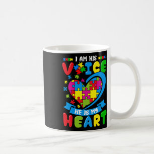 Mug Je suis sa voix, il est mon cœur, amour, sensibili