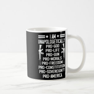 Mug Je suis sans excuses pro-Dieu pro-vie pro-arme à f