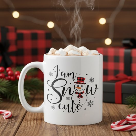 Mug Je suis Snow migre Fun Holiday Snowman