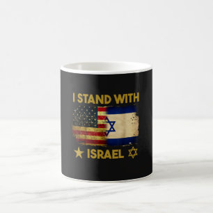 Mug Je suis solidaire d'Israël Drapeau Amérique