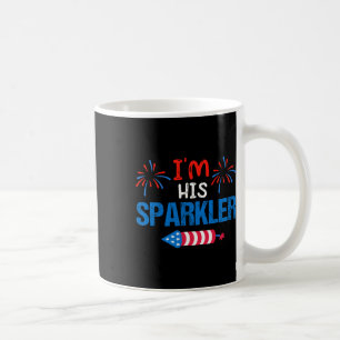 Mug Je suis son mignon Sparkler 4 juillet jumelé Coupl