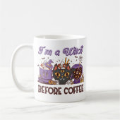 Mug Je suis sorcière avant le café (Gauche)