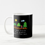 Mug Je suis sorti une fois à l'extérieur (Gauche)