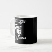 Mug Je suis Stickin avec Jésus Christian Drummer (Devant gauche)