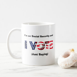 Mug Je suis sur la sécurité sociale et je vote
