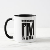 Mug Je suis sur un bateau (Gauche)