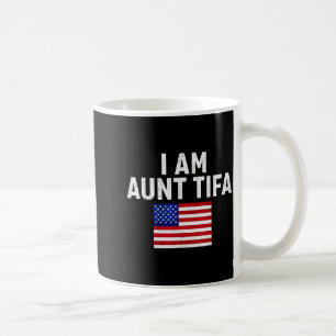 Mug Je Suis Tante Tifa Vintage Drapeau Américain Usa