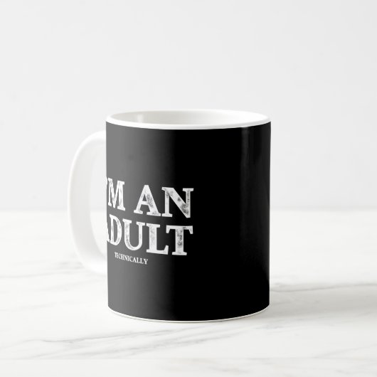 Mug Je Suis Techniquement 18E (Devant gauche)