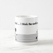 Mug Je suis tellement loin derrière le monde m'a Lappé (Centre)