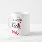 Mug Je suis très bosseuse / Dame du patron dans Sarcas (Devant gauche)