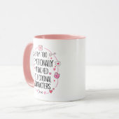 Mug Je suis trop attaché émotionnellement à la fiction (Devant gauche)