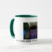 Mug Je suis UN ABONNÉ À GLBTQCOMMUNITY (Devant gauche)