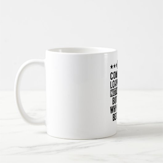Mug Je suis un agent de prêt commercial pas un magicie (Gauche)