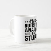 Mug Je suis un analyste de la nutrition, mais je ne pe (Devant gauche)
