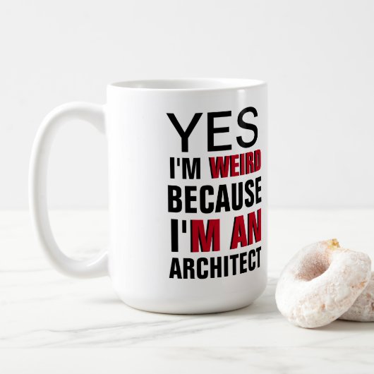 Mug Je suis un architecte (Avec donut)