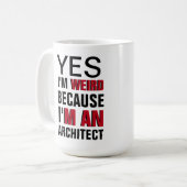 Mug Je suis un architecte (Devant gauche)