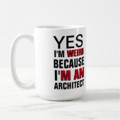 Mug Je suis un architecte (Gauche)