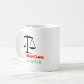 Mug Je suis un avocat et non un magicien Citation drôl (Devant gauche)
