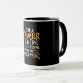 Mug Je Suis Un Avocat Pour Gagner Du Temps (Devant droit)