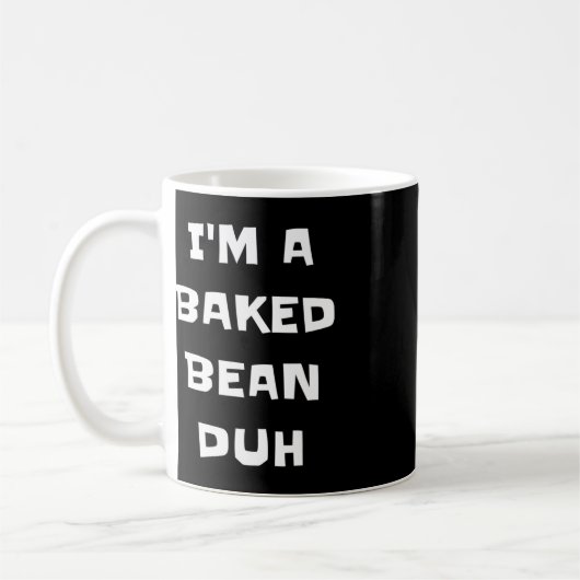 Mug Je suis Un Bean Duh Fun Lazy Easy Halloween Costu (Gauche)