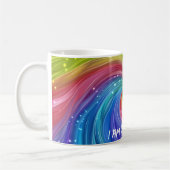 Mug Je Suis Un Beau Art numérique Arc-En-Ciel (Gauche)