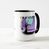 Mug Je suis un cauchemar avant le café drôle Halloween (Devant droit)