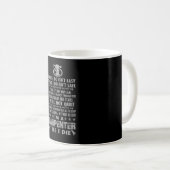 Mug Je suis un charpentier jusqu'à moi meurs (Devant droit)