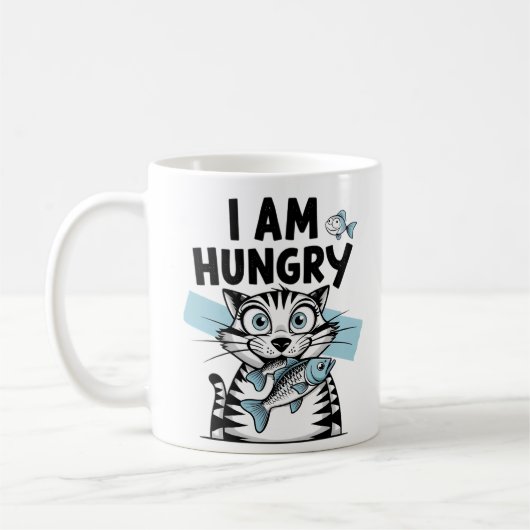 Mug Je suis un chat affamé (Gauche)