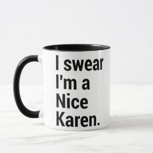 Mug Je suis un chouette karen drôle mème karen