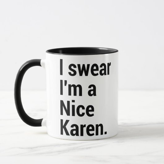 Mug Je suis un chouette karen drôle mème karen (Gauche)